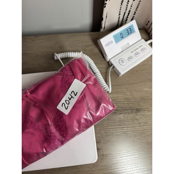 VTG Victorias Secret Y2K Satin Babydoll Slip Dress S Pink lace trim Coquette - Picture 12 of 13